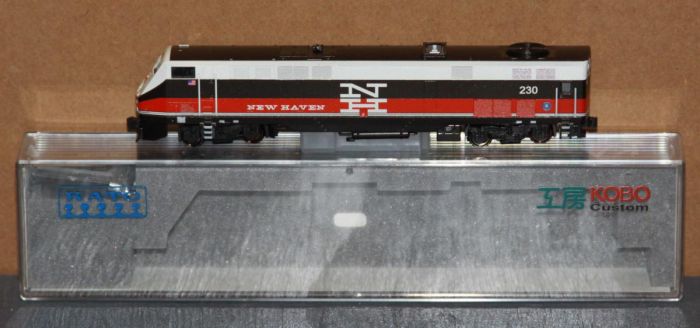 Kato 176-6023-KB Kobo Custom N Scale New Haven 230 P42 Genesis Locomotive NOS