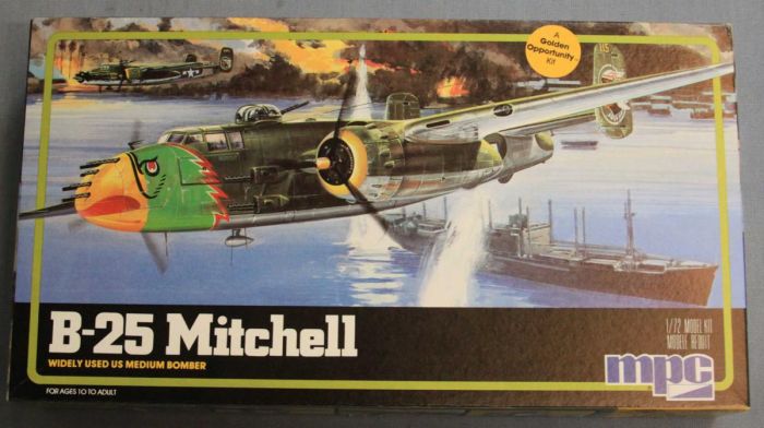 MPC 1-4301 B-25 Mitchell Plastic Model Kit LNIB 1/72 Scale  1982
